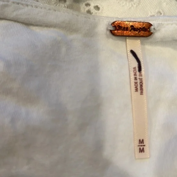 Free People Apricot Eyelet Mini Dress - Picture 8 of 9